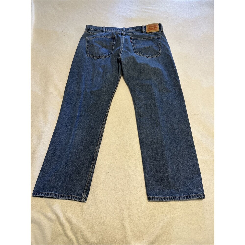 Levi's 505 Jeans Men's 40 x 30 Blue Straight Leg Regular Fit S40196 Medium Wash